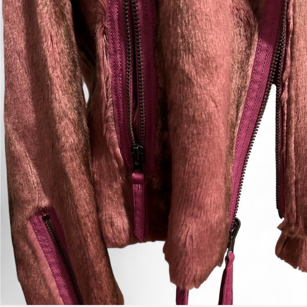 Vintage Pink Reversible Fur Jacket - Picture 2 of 8